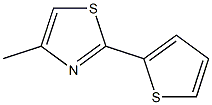 4-甲基-2-噻吩基噻唑,,结构式