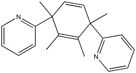 1,4 dipyridyl tetramethylbenzene Struktur