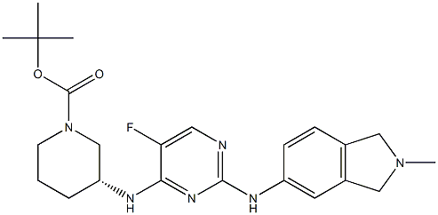 (R)-tert-butyl 3-((5-fluoro-2-((2-methylisoindolin-5-yl)amino)pyrimidin-4-yl)amino)piperidine-1-carboxylate