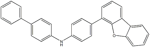 N-(4-(dibenzo[b,d]furan-4-yl)phenyl)biphenyl-4-amine Structure