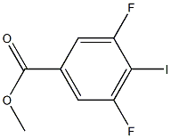 3,5-Difluoro-4-iodo-benzoic acid methyl ester 化学構造式