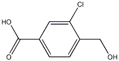 3-Chloro-4-(hydroxymethyl)-benzoic Acid Struktur