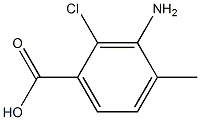 3-Amino-2-chloro-4-methyl-benzoic acid 结构式