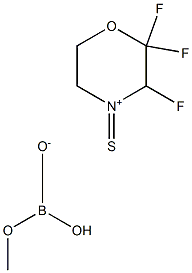 trifluoro(thiomorpholino-4-iummethyl)borate Struktur