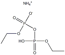 O, O-diethylhydrogen diphosphate ammonium salt (unlabeled) Structure