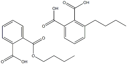 MONOBUTYL PHTHALATE monobutyl phthalate Struktur