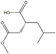 (R)-(-)-2-isobutylsuccinic acid 4-methyl ester Structure