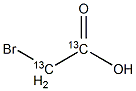 Bromoacetic-1,2-13C2 Acid 化学構造式