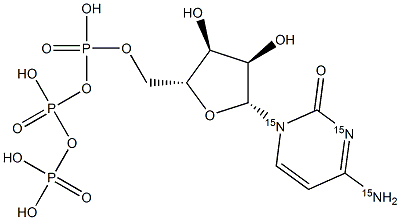 Cytidine 5'-Triphosphate-15N3 Struktur