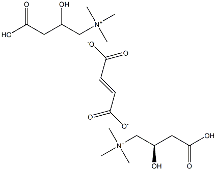 (R)-[(3-羧基-2-羟丙基)三甲铵基]富马酸盐,,结构式