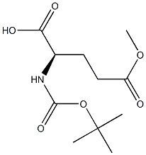 BOC-D-glutamic acid methyl ester Structure