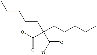 正戊基丙二酸二乙酯,,结构式
