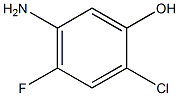 2-Chloro-4-fluoro-5-aminophenol 化学構造式