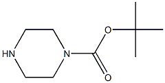 N-叔丁氧羰基哌嗪,,结构式