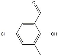 5-chloro-2-hydroxy-3-methylbenzaldehyde Struktur