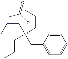 苄基三丙基醋酸铵, , 结构式