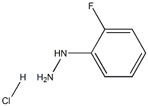 O-fluorophenyl hydrazine hydrochloride 化学構造式