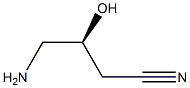 (S)-4-氨基-3-羟基丁腈,,结构式