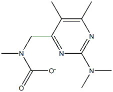 2-dimethylamino-5,6-dimethyl-4-pyrimidinyl-dimethylcarbamate Structure