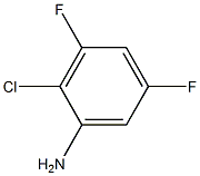 2-chloro-3,5-difluoroaniline 化学構造式