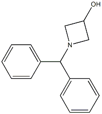 1-(二苯甲基)氮杂环丁-3-醇 结构式