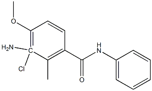 3-amino-4-methoxy-(2-methyl-3-chloro)benzoanilide Struktur