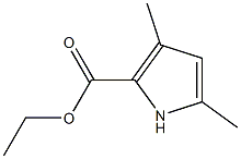 3,5-二甲基-2-吡咯羧酸乙酯 结构式