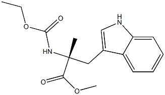(S)-N-(Ethoxycarbonyl)-a-methyl-D-tryptophan Methyl Ester Struktur