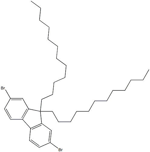 2,7-Dibromo-9,9-didodecylfluorene 结构式