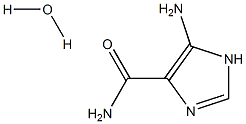 5-Amino-1H-imidazole-4-carboxamide hydrate 化学構造式