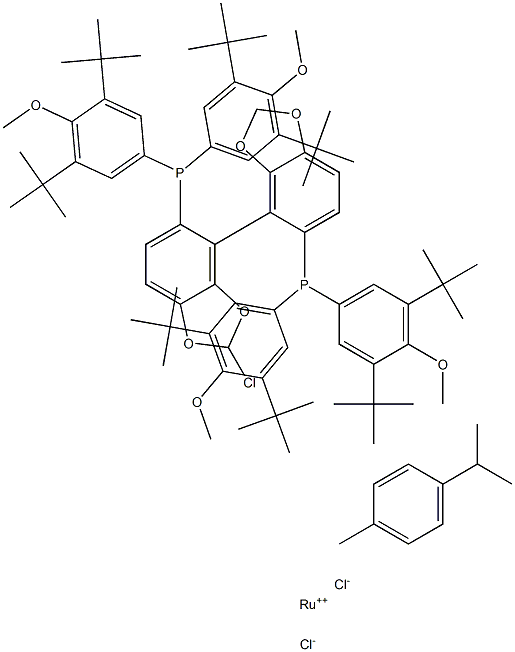 Chloro{(R)-(-)-5,5'-bis[di(3,5-di-t-butyl-4-methoxyphenyl)phosphino]-4,4'-bi-1,3-benzodioxole}(p-cymene)ruthenium(II)chloride