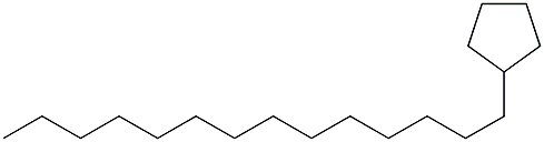 Tetradecylcyclopentane. 化学構造式