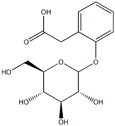 2-carboxylmethylphenol 1-O-glucopyranoside 化学構造式
