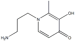 1-(3'-aminopropyl)-3-hydroxy-2-methyl-4-pyridinone Structure