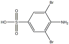 3,5-dibromo-4-amino-benzenesulfonic acid Structure