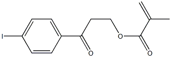 2-(4-iodobenzoyl)ethyl methacrylate,,结构式