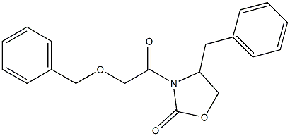 4-benzyl-3-benzyloxyacetyl-2-oxazolidinone 结构式