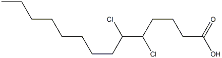 5,6-dichloromyristic acid Struktur