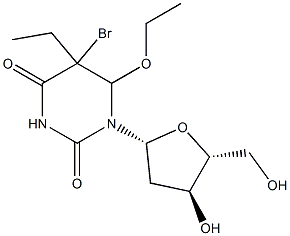 5-bromo-5-ethyl-6-ethoxy-5,6-dihydro-2'-deoxyuridine