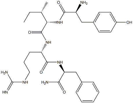 tyrosyl-isoleucyl-arginyl-phenylalaninamide 结构式