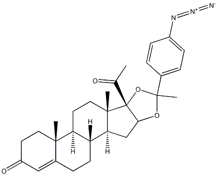 16,17-(1'-(4-azidophenyl)ethylidenedioxy)pregn-4-ene-3,20-dione