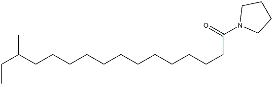 1-(14'-methylhexadecanoyl)pyrrolidine Struktur