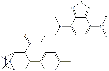  8-methyl-3-(4-methylphenyl)tropane--2-carboxylic acid N-methyl-N-(4-nitrobenzo-2-oxa-1,3-diazol-7-yl)ethanolamine ester