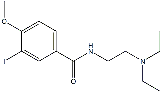 N-(2-diethylaminoethyl)-3-iodo-4-methoxybenzamide Structure