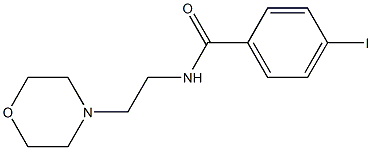 4-iodo-N-(2-morpholinoethyl)benzamide 结构式