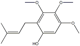 2-(3-methyl-2-butenyl)-3,4,5-trimethoxyphenol|