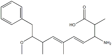 3-amino-9-methoxy-10-phenyl-2,6,8-trimethyldeca-4,6-dienoic acid Structure