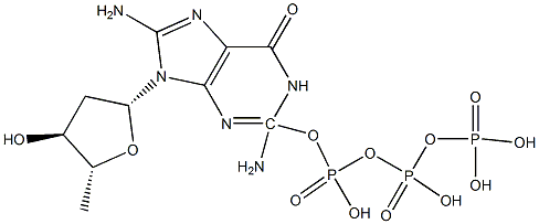 8-amino-2-deoxyguanosine triphosphate 结构式