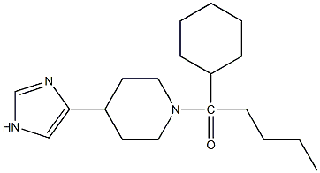 4-(1-cyclohexylpentanoyl-4-piperidyl)-1H-imidazole