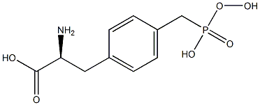 4-hydroxyphosphonomethylphenylalanine 化学構造式